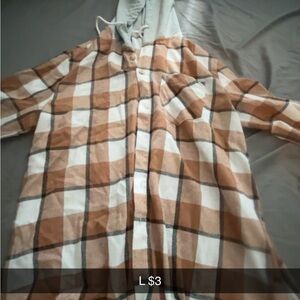 Plaid Hooded Shirt Jacket